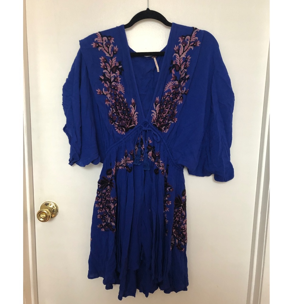 Free People Blue Kimono Dress
